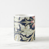 Mug Modèle Floral vintage sur bleu (Centre)