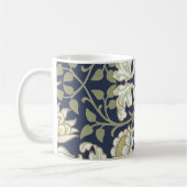 Mug Modèle Floral vintage sur bleu (Gauche)