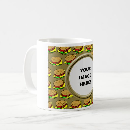 Mug Modèle, frontière d'hamburger (Devant gauche)