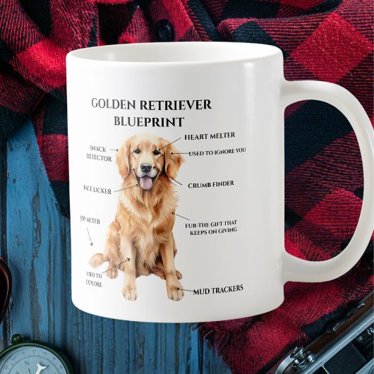 Mug Modèle Funny Golden Retriever