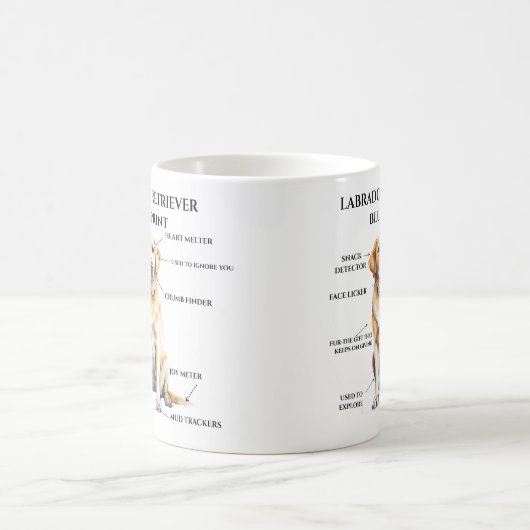Mug Modèle Funny Labrador Retriever (Centre)