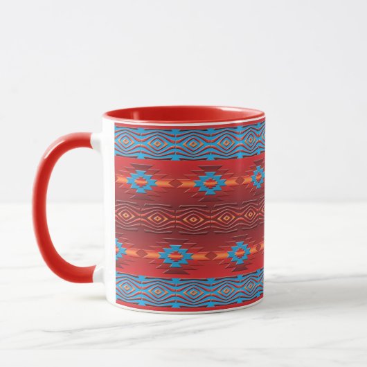 Mug Modèle géométrique ethnique du sud-ouest (Gauche)