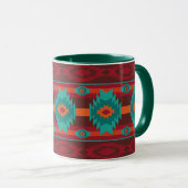 Mug Modèle géométrique tribal du sud-ouest (Devant droit)