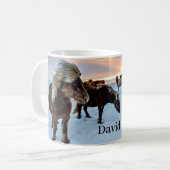 Mug Modèle islandais des chevaux (Devant gauche)