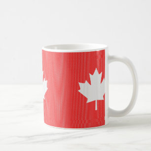Mug Modèle Knit Maple Leaf Tricot Motif