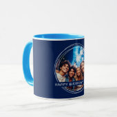Mug Modèle Message photo Keepsaké Anniversaire Marine  (Devant gauche)