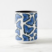 Mug Modèle motif de papillon bleu morpho (Centre)