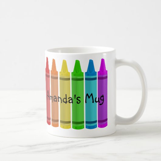 Mug Modèle nommé de crayons (Droite)