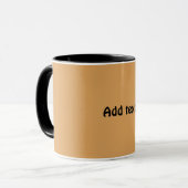 Mug Modèle Or et Noir (Devant gauche)