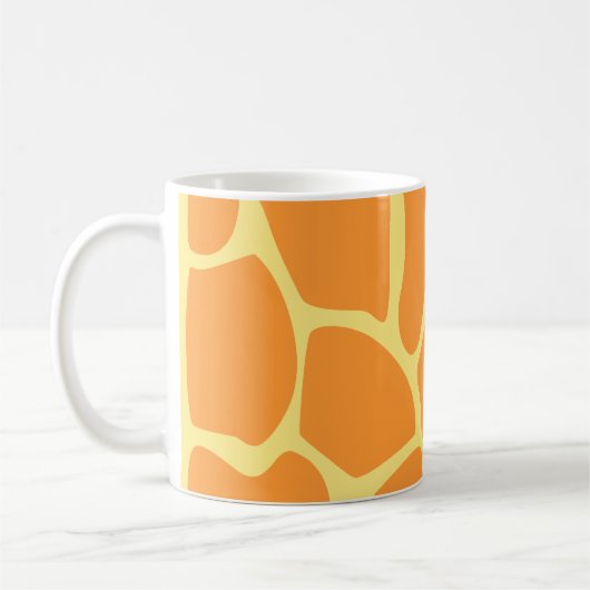 Mug Modèle orange et jaune lumineux d'impression de (Gauche)