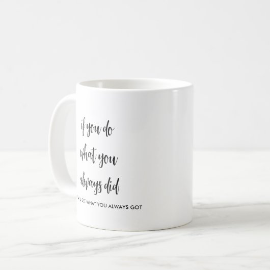 Mug Modèle personnalisé du script manuscrit de devis p (Devant gauche)