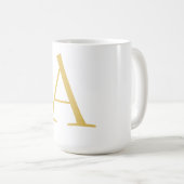 Mug Modèle personnalisé professionnel de monogramme de (Devant droit)