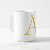 Mug Modèle personnalisé professionnel de monogramme de (Devant gauche)