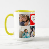 Mug modèle photo Collage Best Mom (Gauche)