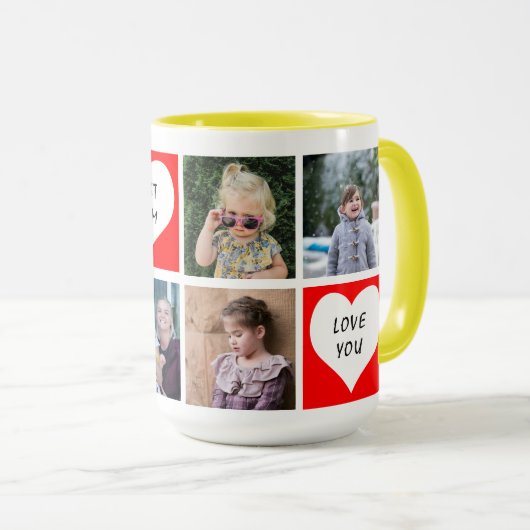 Mug modèle photo Collage Best Mom (Devant droit)