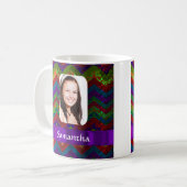 Mug Modèle photo de chevron coloré (Devant gauche)