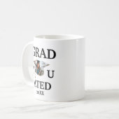 Mug Modèle photo de dégustation de chapeau de graduati (Devant gauche)