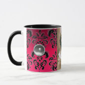 MUG MODÈLE PHOTO DE JEU BLACK RED DAMASK (Gauche)