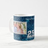 Mug Modèle photo de l'anniversaire du Mariage d'argent (Devant gauche)
