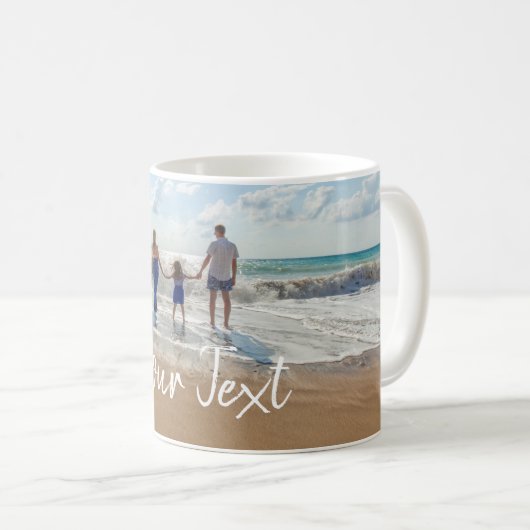 Mug Modèle photo et texte personnalisé (Devant droit)