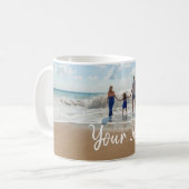 Mug Modèle photo et texte personnalisé (Devant gauche)