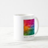 Mug Modèle photo texte personnalisé Best Papa Ever (Devant droit)