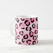 Mug Modèle rose d'empreinte de léopard (Devant gauche)