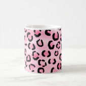Mug Modèle rose d'empreinte de léopard (Centre)