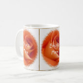 Mug Modèle Rose orange (Devant gauche)