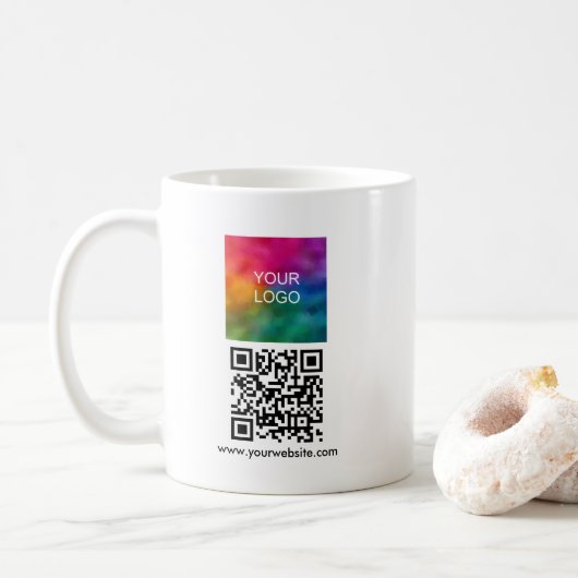 Mug Modèle simple moderne de logo de téléchargement de (Avec donut)
