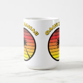 Mug Modèle Sunset rétro Palm Tree (Centre)