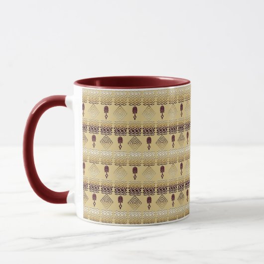 Mug Modèle tribal africain ethnique (Gauche)