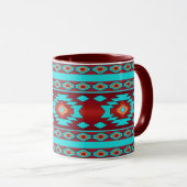 Mug Modèle tribal ethnique du sud-ouest (Devant droit)