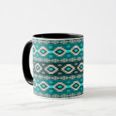 Mug Modèle tribal ethnique du sud-ouest (Devant gauche)