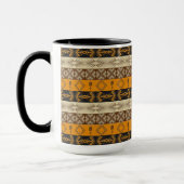 Mug modèle tribal rayé africain ethnique (Gauche)