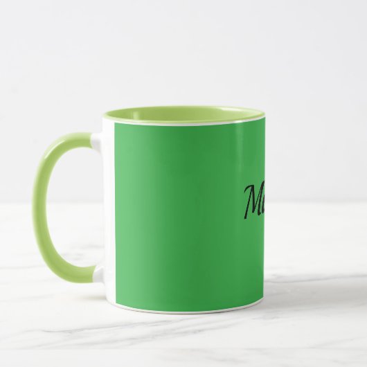 Mug Modèle vert et vert chartreuse (Gauche)