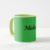 Mug Modèle vert et vert chartreuse (Devant gauche)