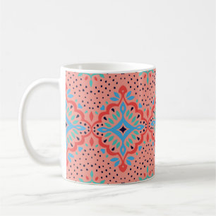 Mug Modèle Vintage oriental damassé. La poterie Talave