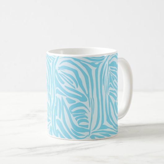 Mug Modèle Zèbre Bleu (Devant droit)