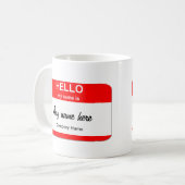 Mug Modèles de balise de nom vide (Devant gauche)