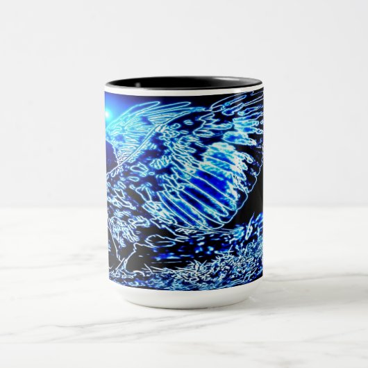 Mug Modèles d'oiseaux : Aigle amaigri 01-01 (Centre)