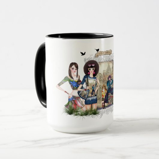 Mug Modèles mode tendance (Devant gauche)