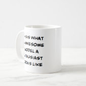 Mug modéliser un passionné, génial (Devant gauche)