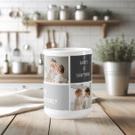 Mug Moden 3Collage Photo & Grey Meilleur Cadeau Famili<br><div class="desc">Moden 3Collage Photo & Grey Meilleur Cadeau Familial</div>