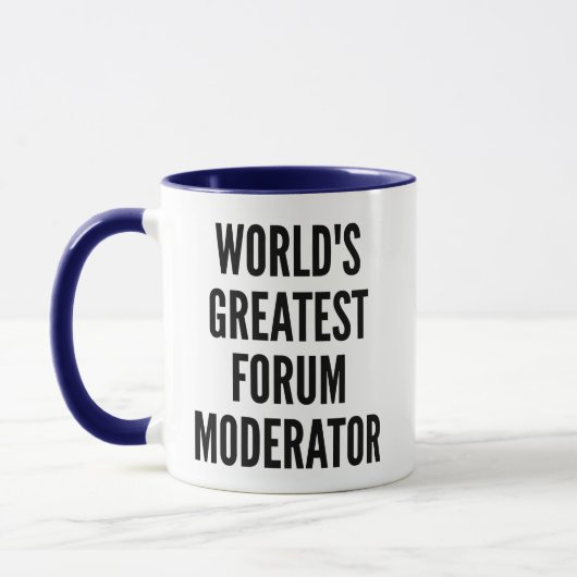 Mug Modérateur de forum mondial le plus grand (Gauche)
