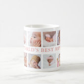 Mug Modern 10 Photo Collage Pink World's Best MImi (Centre)