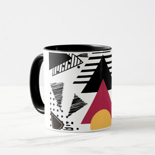 Mug Modern Abstract geometric art (Devant gauche)