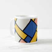 Mug modern abstract geometric color block pattern desi (Devant gauche)