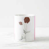 Mug Modern Abstract Pink and White Personalized Coffee (Centre)