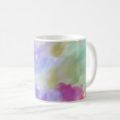Mug Modern Abstract Watercolor Clouds Colorful Pastel (Devant droit)
